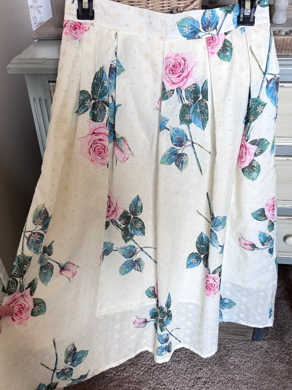 Chicwish floral skirt, S